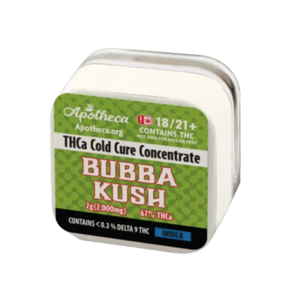 THC-A Cold Cure Concentrate - Bubba Kush - Indica